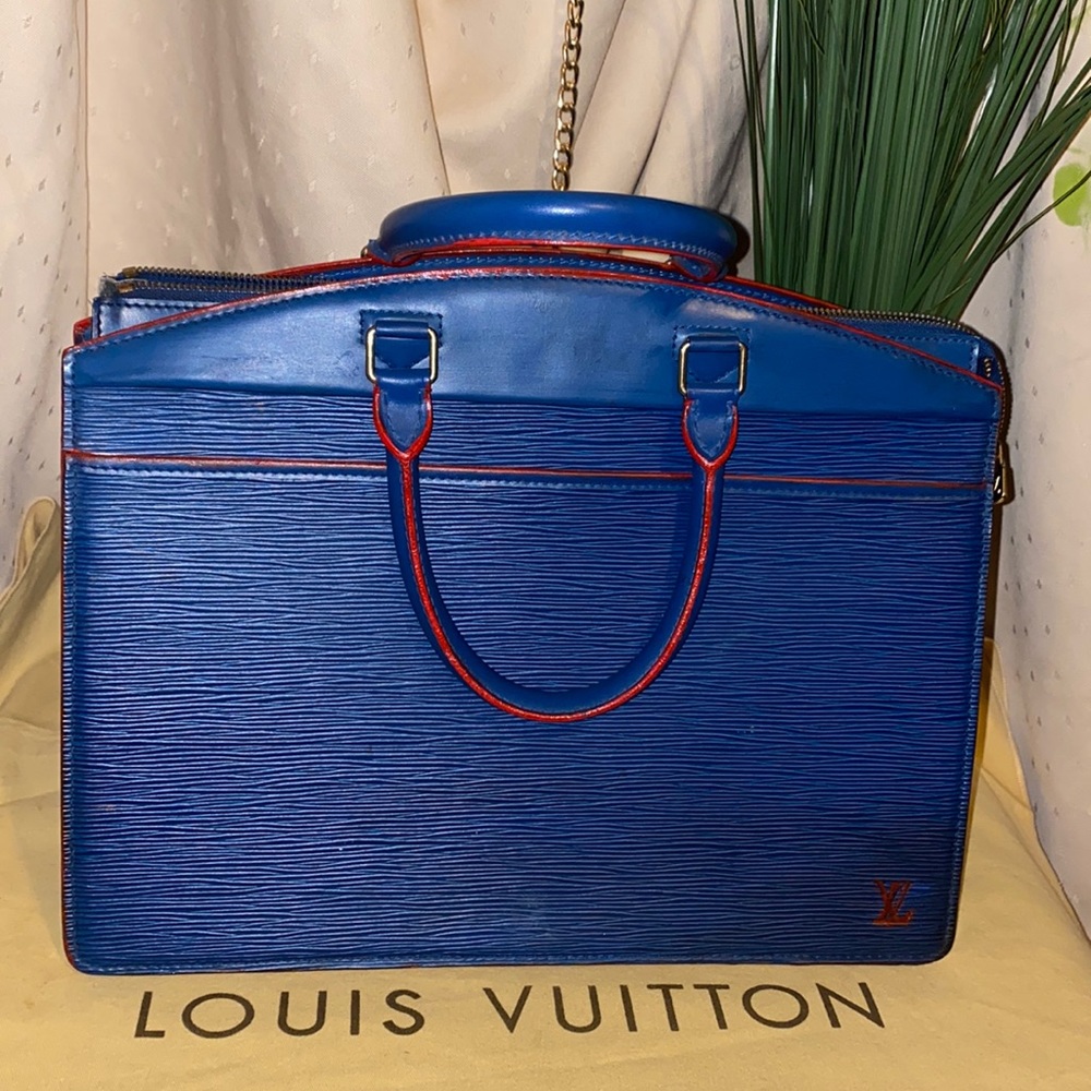 Louis Vuitton Vintage Riviera Custom Red Trimmed